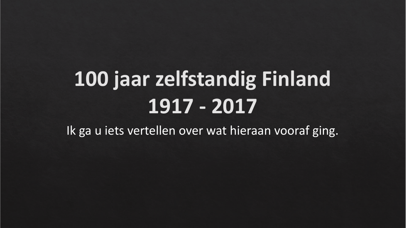 100 Jaar Finland Dia 01